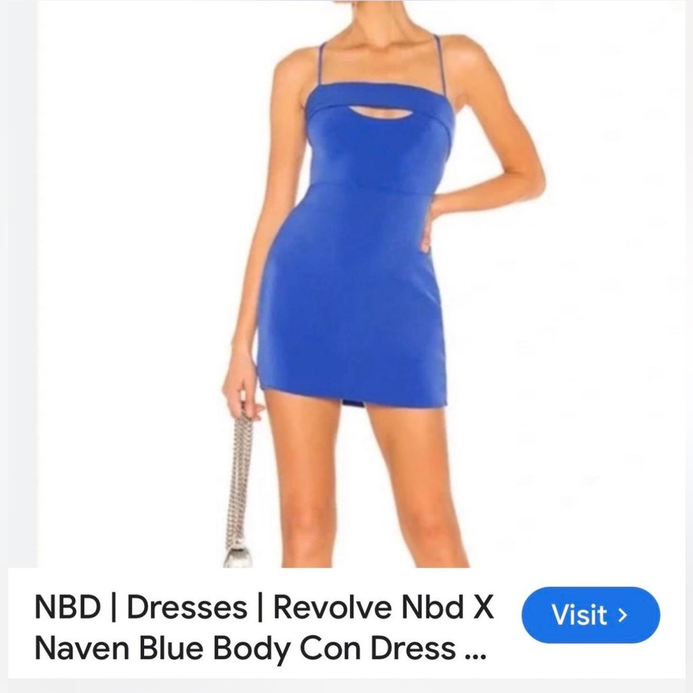 NBDx Revolve Blue mini dress
